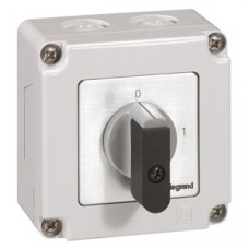 Переключатель - положение вкл/откл - PR 12 - 2П - 2 контакта - в коробке 76x76 мм | 027711 | Legrand