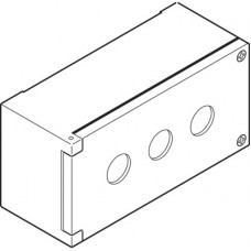 Корпус кнопочного поста KEM3-0 на 3 элемента металлический | SK616703-AA | ABB