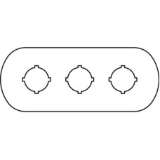 Шильдик MA6-1003 (3 места) для пластикового кнопочного поста | 1SFA611930R1003 | ABB