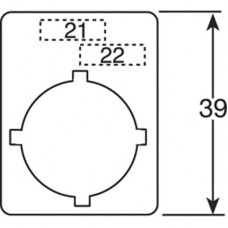 Шильдик алюмин для перекл Hand O Auto | SK615550-80 | ABB