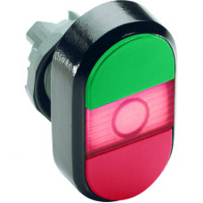 Кнопка двойная MPD1-11R (зеленая/красная) красная линза без текс та | 1SFA611130R1101 | ABB