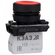 Кнопка КМЕ4111м-красный-1но+1нз-цилиндр-IP40-КЭАЗ | 248241 | КЭАЗ