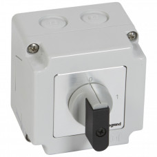 Переключатель - положение вкл/откл - PR 12 - 4П - 4 контакта - в коробке 76x76 мм | 027713 | Legrand