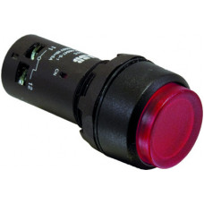 Кнопка с подсветкой CP4-12R-01 красная 110-130В AC/DC с выступающей клавишей с фиксацией 1НЗ | 1SFA619103R1241 | ABB