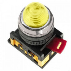 Лампа AL-22 сигнальная d22мм желтый неон/240В цилиндр | BLS20-AL-K05 | IEK