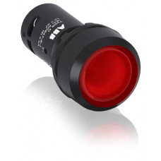Кнопка с подсветкой CP1-13R-10 красная 220В AC/DC с плоской клавишей без фиксации 1НО | 1SFA619100R1311 | ABB