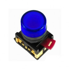 Лампа AL-22TE сигнальная d22мм синий неон/240В цилиндр | BLS30-ALTE-K07 | IEK