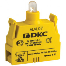 Контактный блок с клеммными зажимами под винт со светодиодом на 220В | ALVL220 | DKC