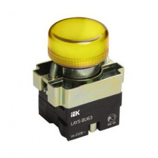 Индикатор LAY5-BU65 желтого цвета d22мм | BLS50-BU-K05 | IEK
