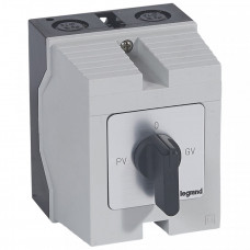 Переключатель для трехфазного электродвигателя - на одно направление PR 12 - PV-O-GV - в коробке 96x120 мм | 027773 | Legrand