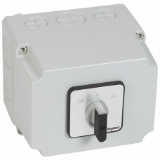 Переключатель для трехфазного электродвигателя - реверс PR 40 - 5 контактов - в коробке 135х170 | 027784 | Legrand