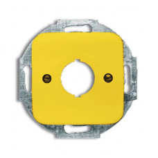 Плата центральная (накладка) с суппортом для командно-сигнальных приборов D=22.5 мм, серия Reflex SI, цвет жёлтый | 1724-0-2696 | ABB