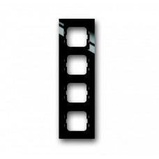 Рамка 4-постовая, для монтажа заподлицо, серия axcent, цвет черный | 1753-0-4129 | ABB