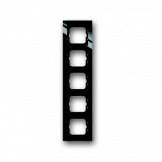 Рамка 5-постовая, серия axcent, цвет чёрный | 1754-0-4413 | ABB