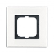 Рамка 1-постовая, серия carat, белое стекло (v.2012) | 1754-0-4442 | ABB