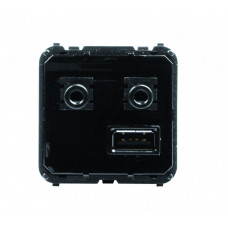 Механизм (блок) медиа-комбайна с USB входом, 3.5мм minijack аудио-входом и выходом, ЦАП и модулем Bluetooth | 9368.3 | ABB