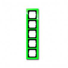 Рамка 5-постовая, серия axcent, цвет зелёный | 1754-0-4351 | ABB