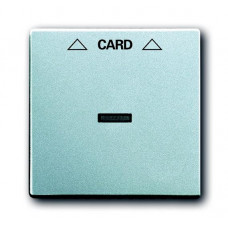 Плата центральная (накладка) для механизма карточного выключателя 2025 U, серия solo/future, цвет серебристо-алюминиевый | 1710-0-3670 | ABB