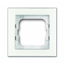 Рамка 1-постовая, серия axcent, цвет белое стекло | 1754-0-4437 | ABB