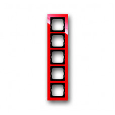 Рамка 5-постовая, серия axcent, цвет красный | 1754-0-4353 | ABB