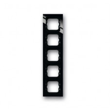 Рамка 5-постовая, для монтажа заподлицо, серия axcent, цвет черный | 1753-0-4130 | ABB