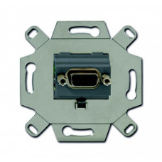 Механизм VGA-розетки/разъёма, D-type, Full HD, 15 полюсов, цвет серый | 0230-0-0426 | ABB