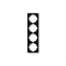 Рамка 4-постовая, серия impuls, цвет чёрный бархат | 1754-0-4427 | ABB