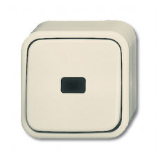 Кнопка 1-клавишная, 1-полюсная, (НО контакт), с окном для символа/линзы, серия Busch-Duro 2000 AP, цвет слоновая кость | 1442-0-0219 | ABB