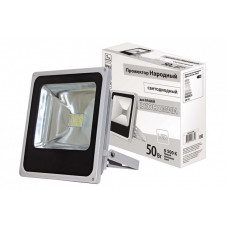 Прожектор светодиодный СДО 50-2-Н 50Вт 6500К IP65 серый | SQ0336-0208 | TDM