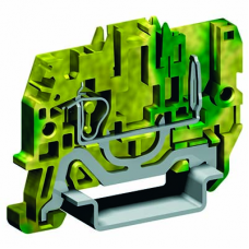 Пружинная клемма заземления со штыревым контактом. Желто-зеленая. 2,5 кв. мм. | ZHVT500 | DKC