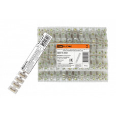 Зажим винтовой ЗВИ-10 полипропилен 1,5-6мм2 12пар 100°С белый (индивидуальная упаковка) | SQ0510-0042 | TDM