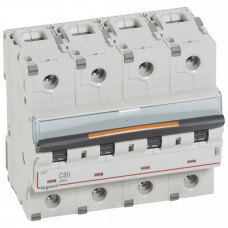 Выключатель автоматический четырехполюсный DX3 80А C 25кА (6 мод) | 409801 | Legrand