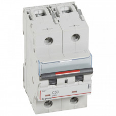 Выключатель автоматический двухполюсный DX3 50A C 36кА (3 мод) | 410013 | Legrand
