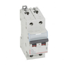 Выключатель автоматический двухполюсный DX3 6000 3А C 10кА | 407794 | Legrand