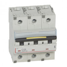 Выключатель автоматический трехполюсный DX3 10000 125А C 16кА (4,5 мод) | 409282 | Legrand
