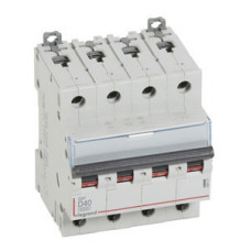Выключатель автоматический четырехполюсный DX3 6000 40А D 10кА | 408151 | Legrand