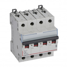 Выключатель автоматический четырехполюсный DX3-E 6000 4А C 6кА | 407301 | Legrand