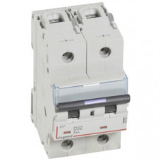 Выключатель автоматический двухполюсный DX3 32А D 50кА (3 мод) | 410203 | Legrand