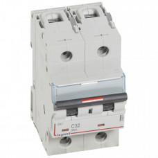 Выключатель автоматический двухполюсный DX3 32A C 36кА (3 мод) | 410011 | Legrand
