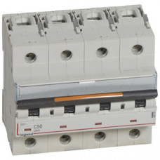 Выключатель автоматический четырехполюсный DX3 50А C 25кА (6 мод) | 409799 | Legrand