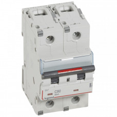 Выключатель автоматический двухполюсный DX3 80A C 36кА (3 мод) | 410015 | Legrand