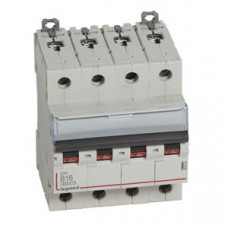 Выключатель автоматический четырехполюсный DX3 6000 16А B 10кА | 407624 | Legrand