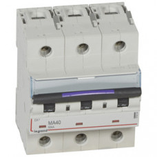 Выключатель автоматический трехполюсный DX3 40А MA 50кА (4,5 мод) | 410254 | Legrand