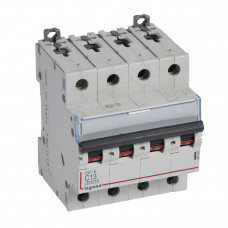 Выключатель автоматический четырехполюсный DX3-E 6000 13А C 6кА | 407304 | Legrand