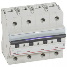 Выключатель автоматический четырехполюсный DX3 25А D 50кА (6 мод) | 410228 | Legrand
