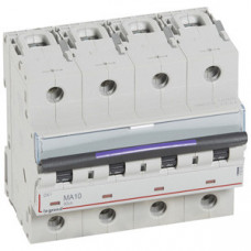 Выключатель автоматический четырехполюсный DX3 10А MA 50кА (6 мод) | 410260 | Legrand