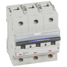 Выключатель автоматический трехполюсный DX3 2,5А MA 50кА (4,5 мод) | 410247 | Legrand