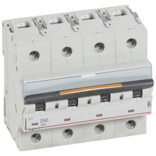 Выключатель автоматический четырехполюсный DX3 40А D 25кА (6 мод) | 409850 | Legrand