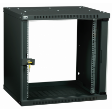Шкаф LINEA WE 12U 550x350мм дверь стекло черный | LWE5-12U53-GF | ITK
