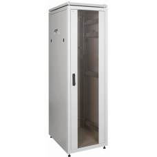 Шкаф 19 сетевой 18U 600*800 мм стеклянная передняя дверь серый | LN35-18U68-G | ITK